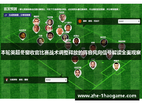 本轮英超冬窗收官比赛战术调整释放的阵容风向信号解读全面观察